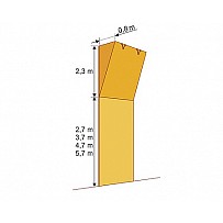Kletterwand-Modul MTM-02   2,5 x 7 m, 90 Klettergriffe