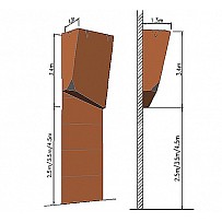 Kletterwand-Modul MTM-08   2,5 x 8 m, 105 Klettergriffe
