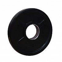 Hantelscheibe gummiert, schwarz, 50 mm Aufnahme