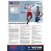 Poster Badminton Spielregeln
