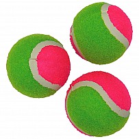 Bunte Tennisbälle als Ersatzbälle für Klettballspiele 3er-Set